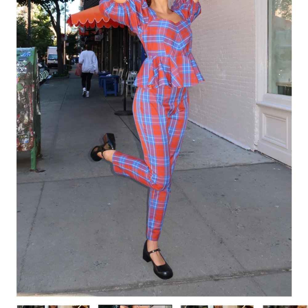 Plaid Women's Jumpsuit
